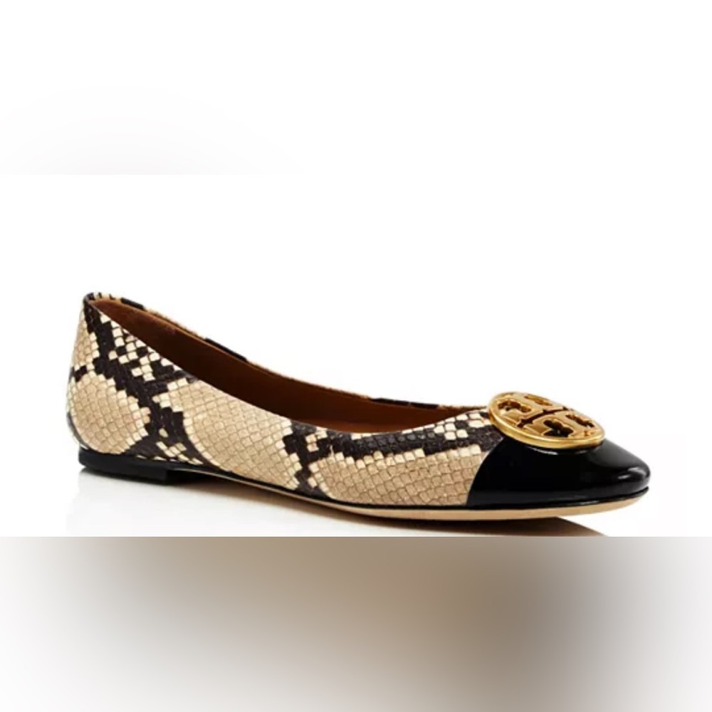 TORY BURCH AUTHENTIC LUXURY CLASSIC PREPPY ICONIC CHELSEA CAP TOE BALLET SHOES